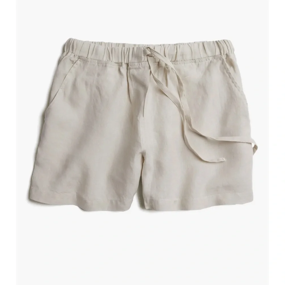 Parachute Linen Lounge Shorts - Bone - Sz XL - Picture 6 of 10